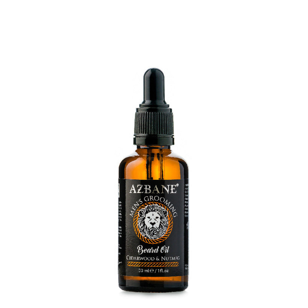 Azbane Olio da barba – Legno di Cedro & Noce Moscata
