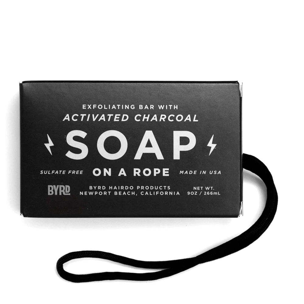 Byrd Saponetta su Corda Esfoliante con Carbone Attivo