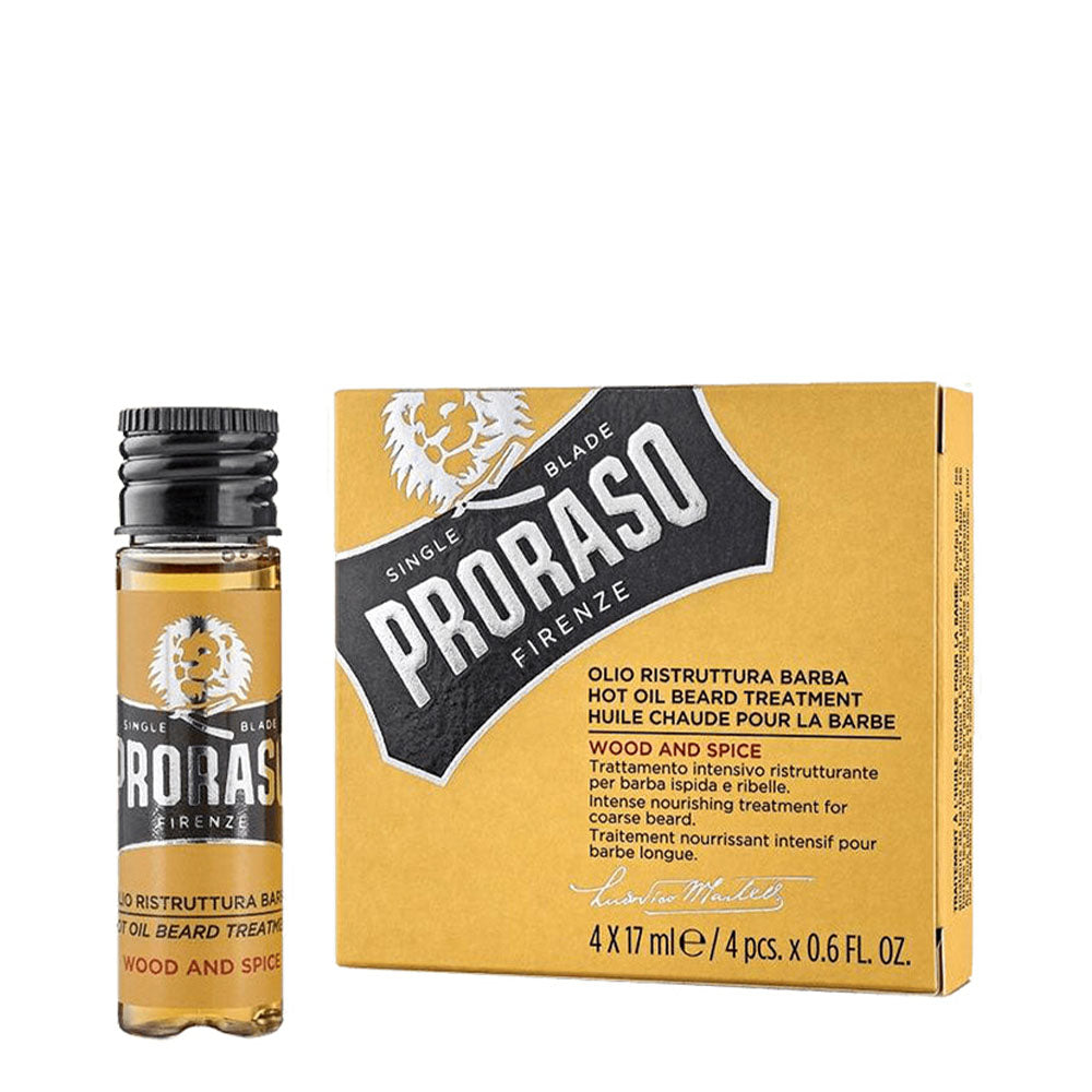 Proraso Trattamento olio caldo per barba – Legno & Spezie