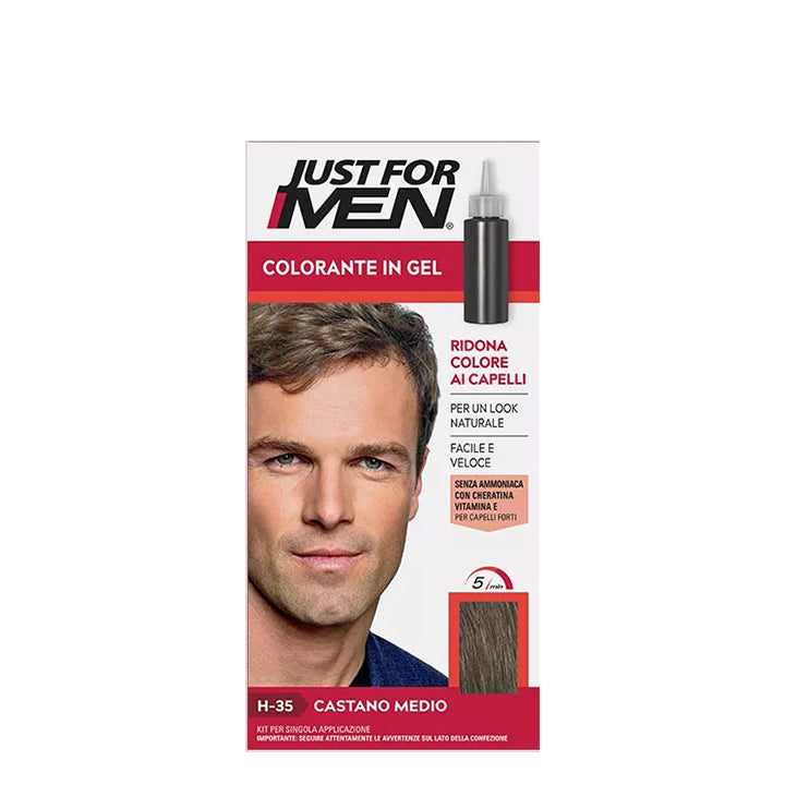 Just for Men Shampoo colorante – Castano Medio H-35