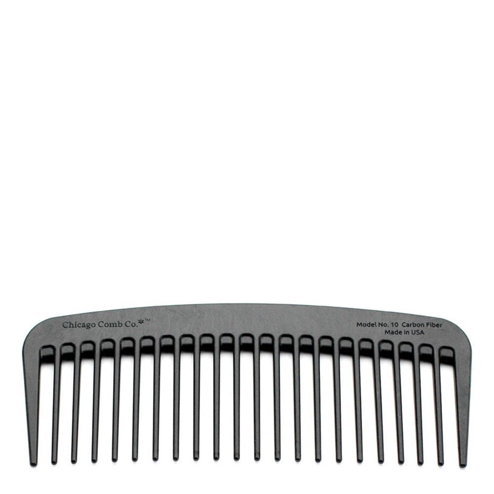 Chicago Comb Co. Pettine per capelli Modello N. 10 – Fibra di Carbonio