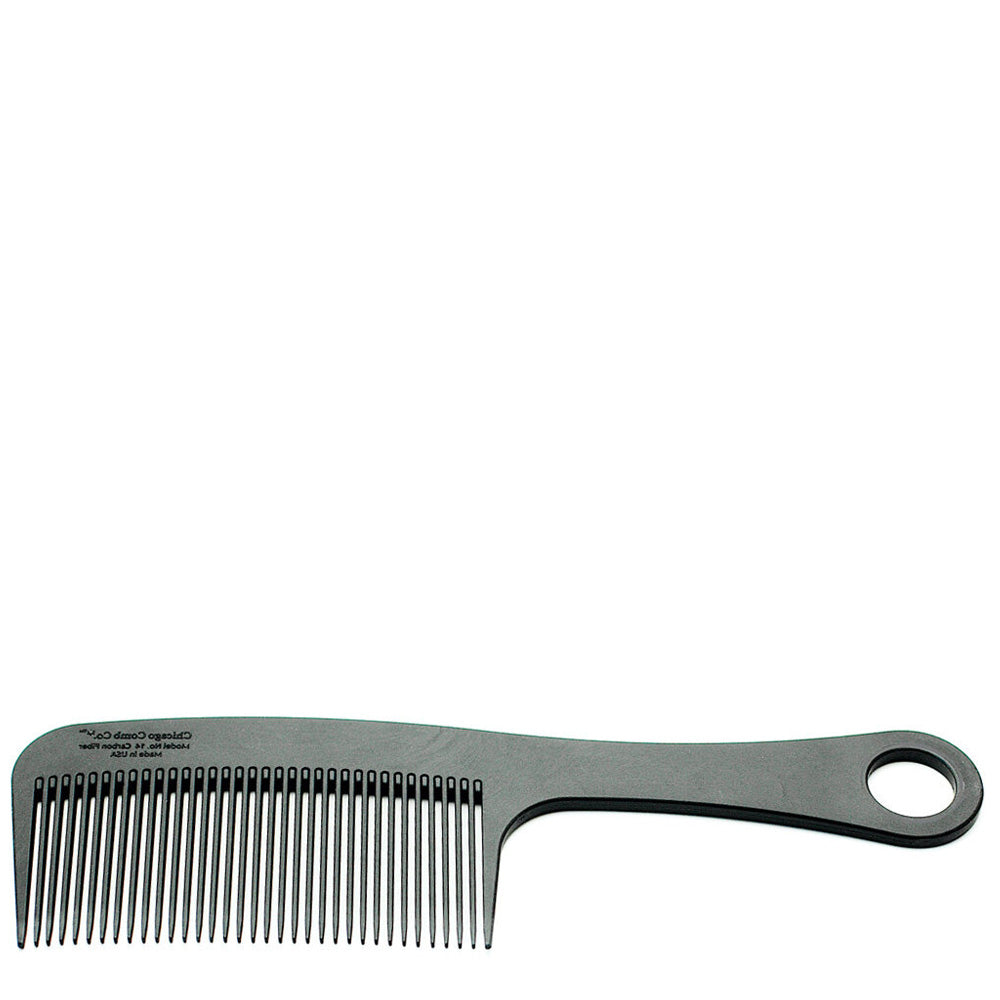 Chicago Comb Co. Pettine per capelli Modello N. 14 – Fibra di Carbonio