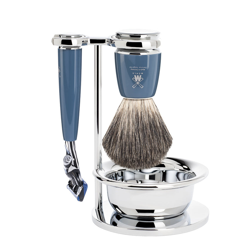 Set da barba Rytmo 4 pezzi - Petrolio