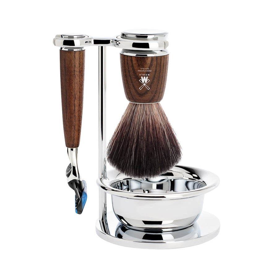 Set da rasatura Rytmo 4 pezzi - Legno di frassino