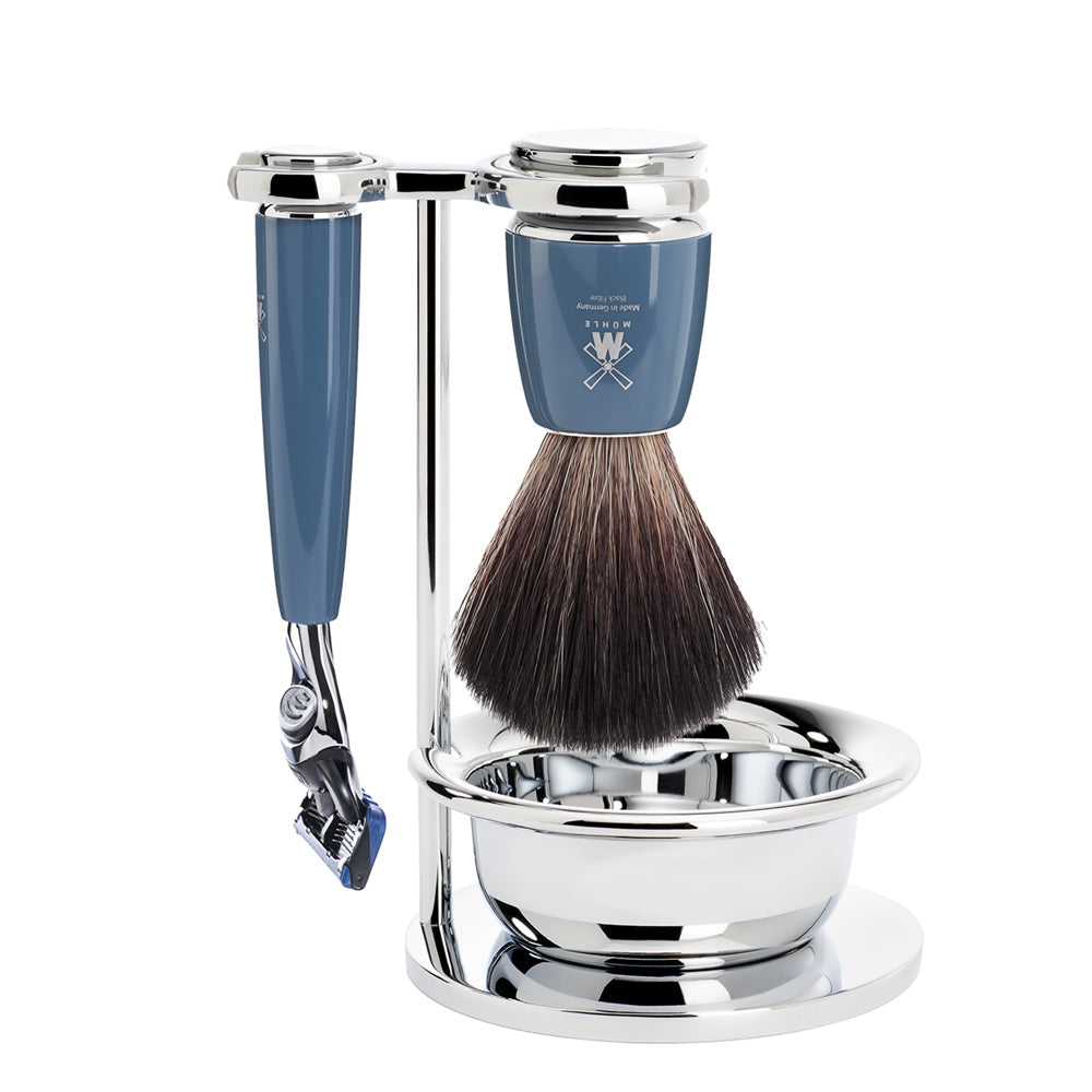 Set da barba Rytmo 4 pezzi - Petrolio