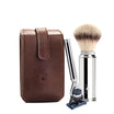 Set da barba marrone