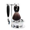 Set da barba Vivo 4 pezzi - Nero