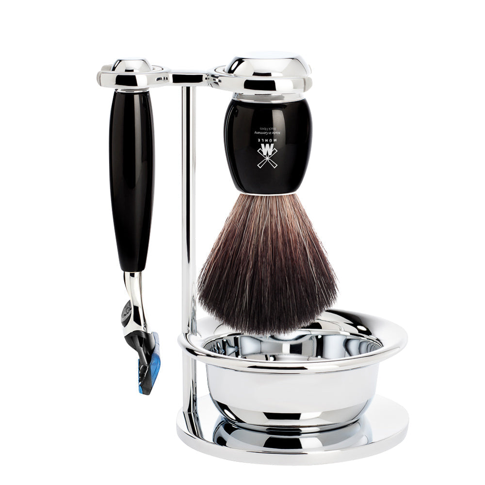 Set da barba Vivo 4 pezzi - Nero