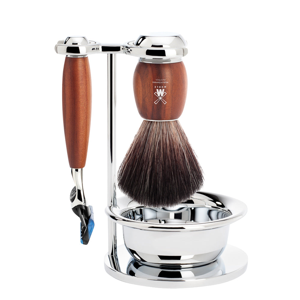 Mühle Set da barba Vivo 4 pezzi – Legno di Susino