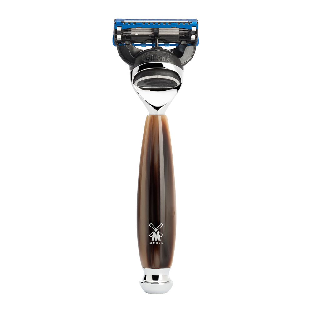 Set da barba Vivo 4 pezzi - Corno Marrone
