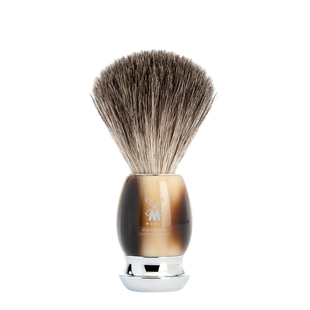 Set da barba Vivo 4 pezzi - Corno Marrone