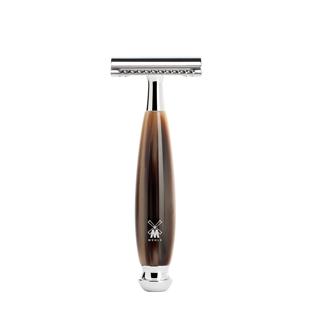 Set da barba Vivo 4 pezzi - Corno Marrone