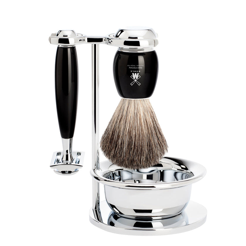 Set da barba Vivo 4 pezzi - Nero