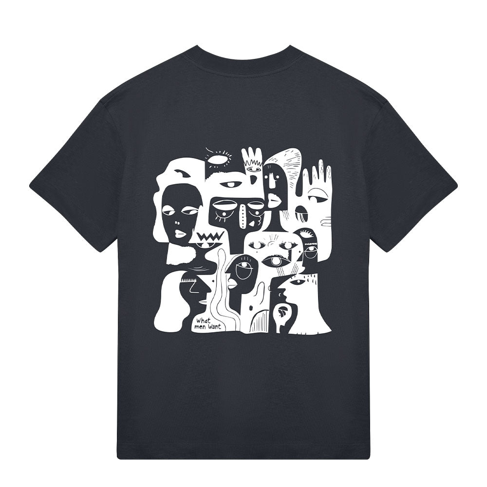 The Alpha Men Oversized Fit T-Shirt Black