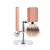 Set da barba Hexagon Sunrise con pennello da barba Silvertip Fibre®