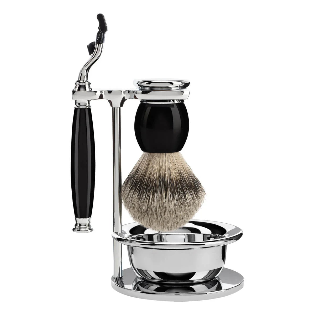 Set da barba 4 pezzi Sophist - Nero Mach3®