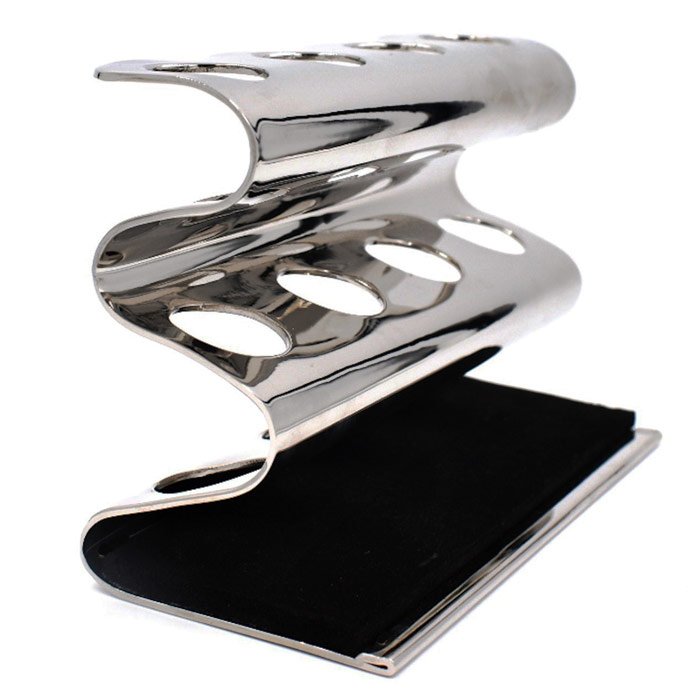 Parker Porta rasoi cromato per 4 rasoi