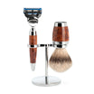Set da barba 3 pezzi Stylo - Legno di tuia