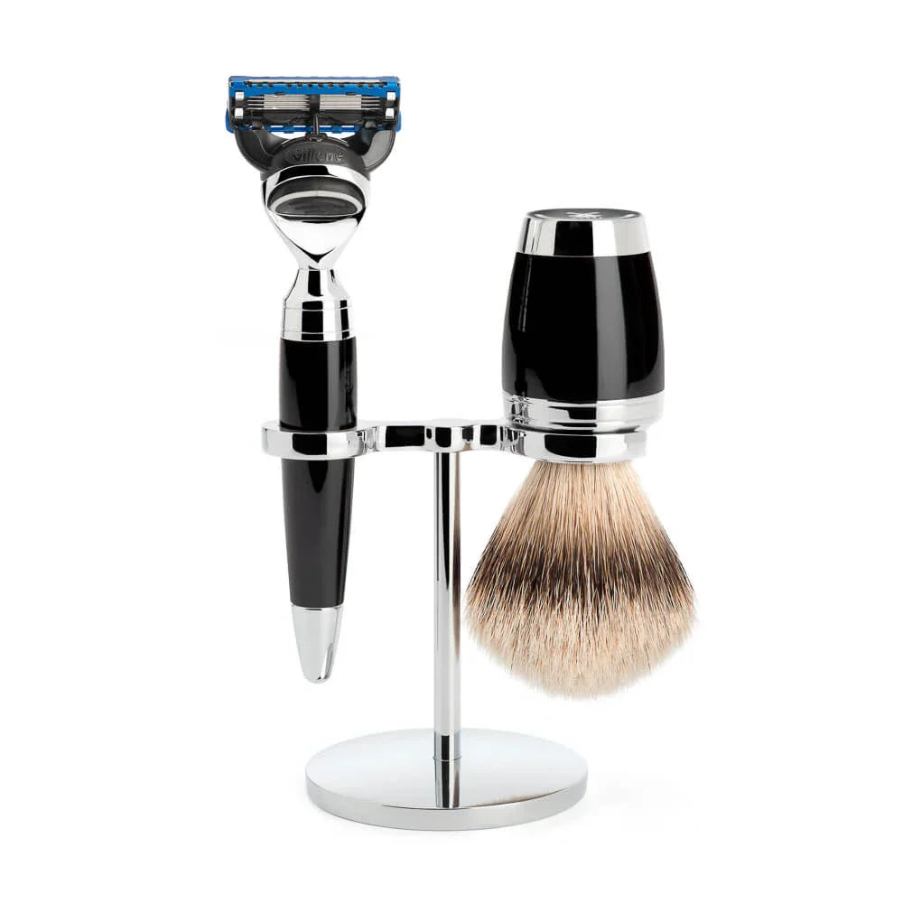 Set da barba Stylo 3 pezzi - Nero