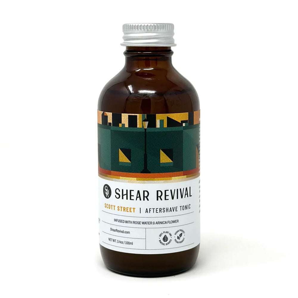 Shear Revival Scott Street Aftershave Tonic – Orange & Oakmoss