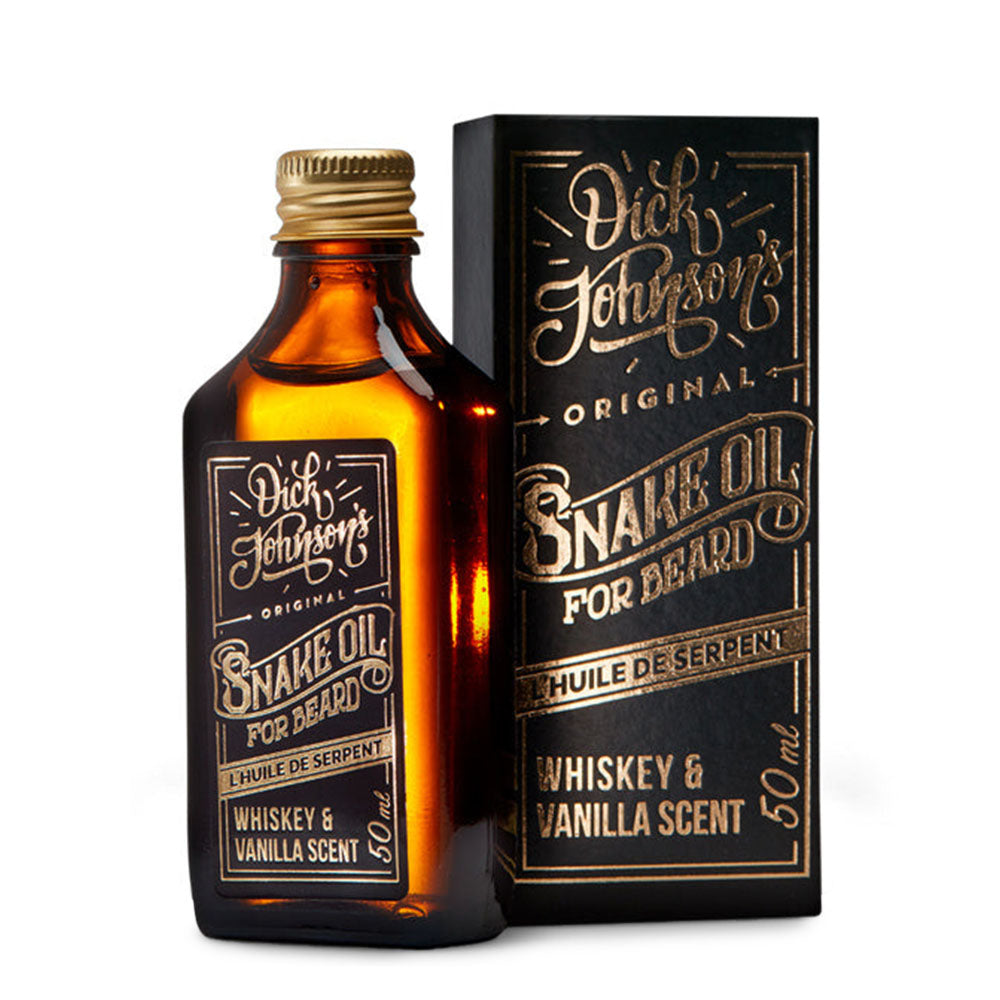 Dick Johnson Olio da barba Snake Oil – Whisky & Vaniglia