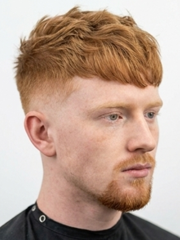 Curly crop su un uomo con capelli ricci