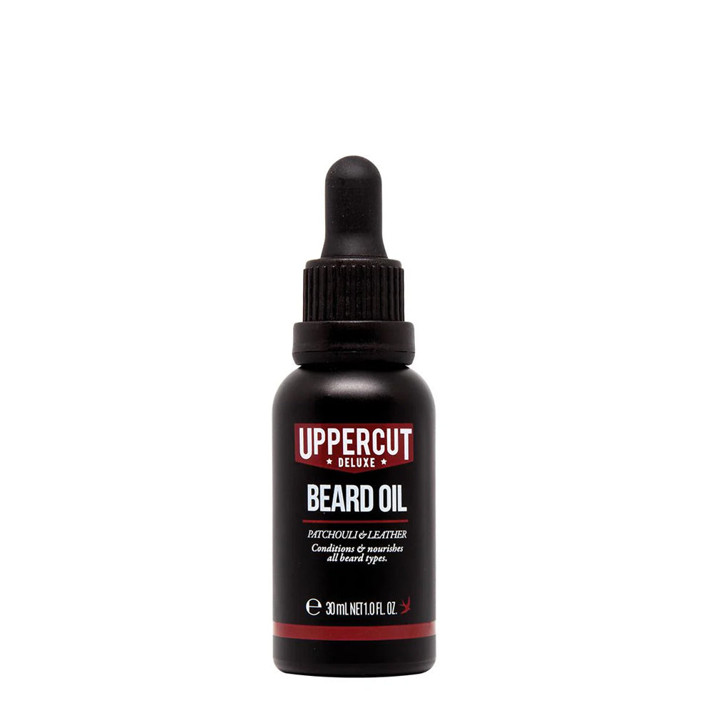 Uppercut Deluxe Olio da barba – Patchouli & Cuoio