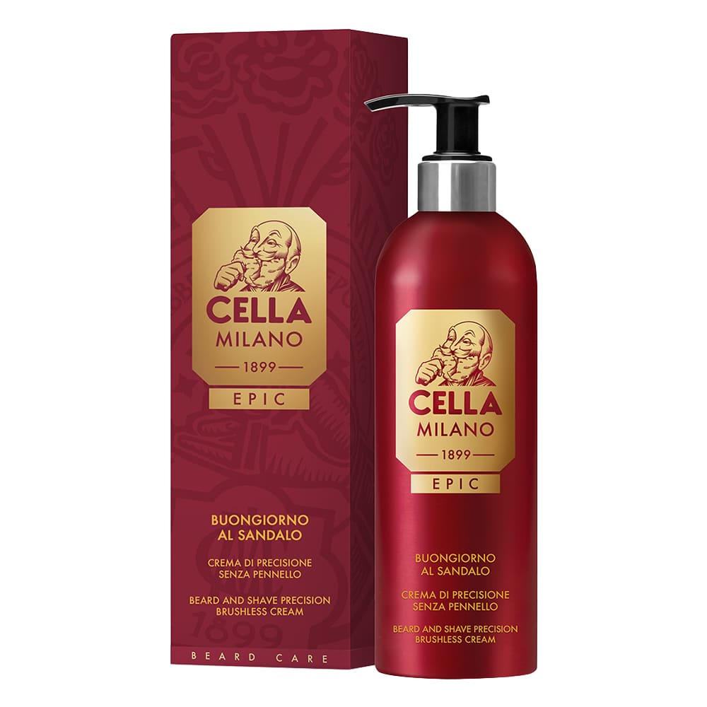 Cella Milano Epic Crema di Precisione per Barba – Buongiorno al Sandalo