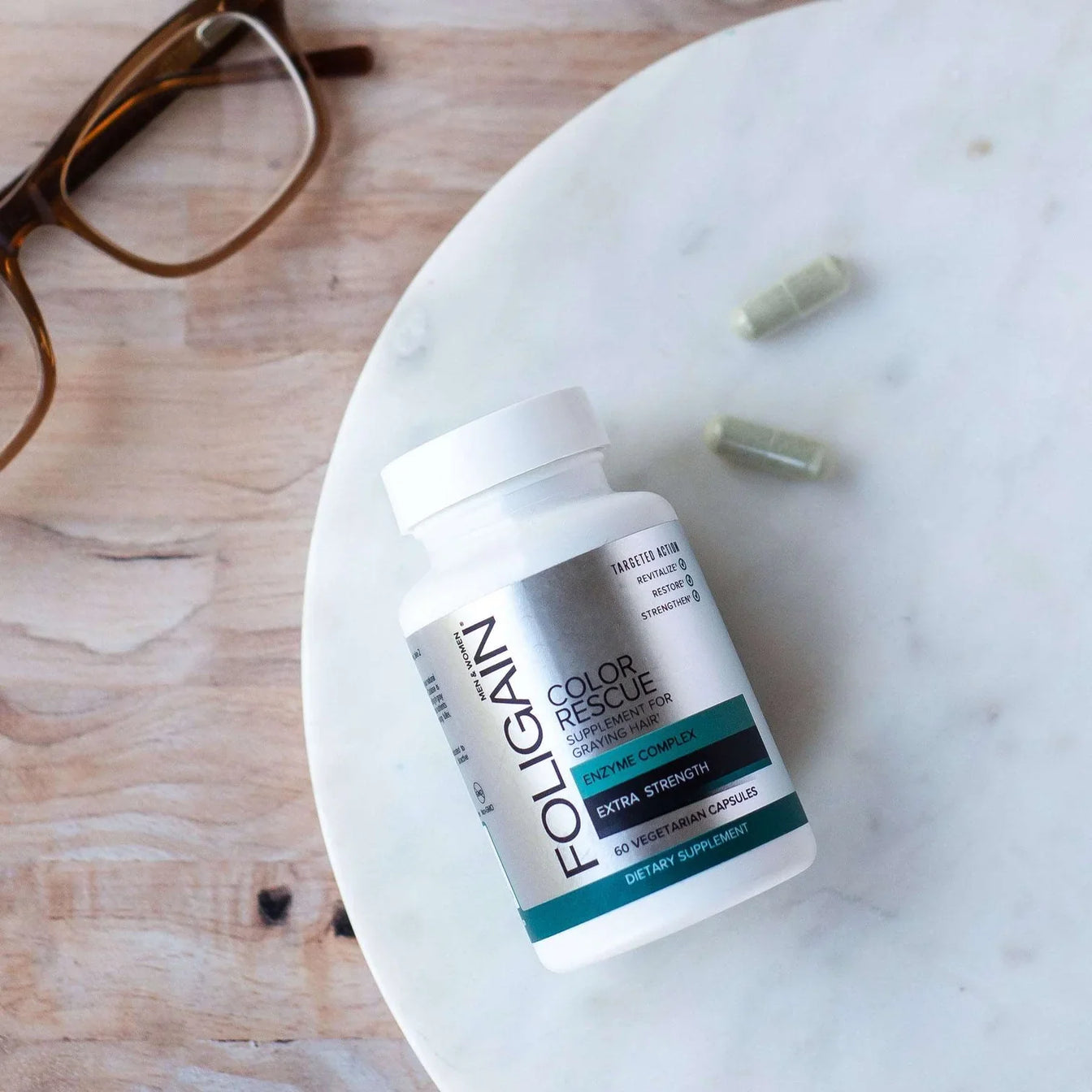 Foligain Color Rescue Supplement for Graying Hair