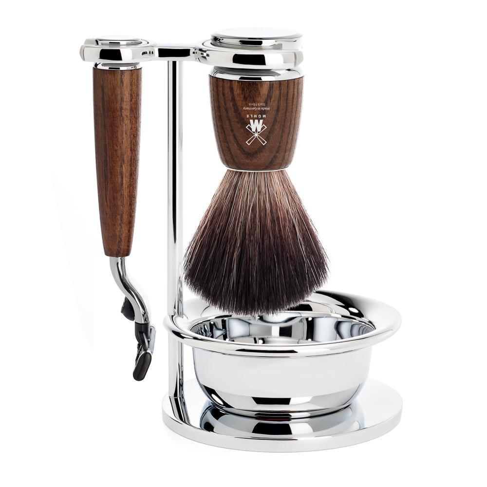 Set da rasatura Rytmo 4 pezzi - Legno di frassino