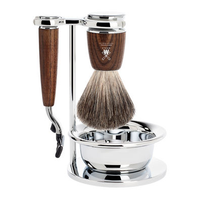 Immagine di Set da barba Rytmo Mach3 4 pezzi – Legno di Frassino