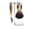 Set da barba Vivo 3 pezzi - Corno Marrone
