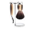 Set da barba Vivo 3 pezzi - Corno Marrone