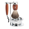 Set da barba Vivo 4 pezzi - Legno di prugna