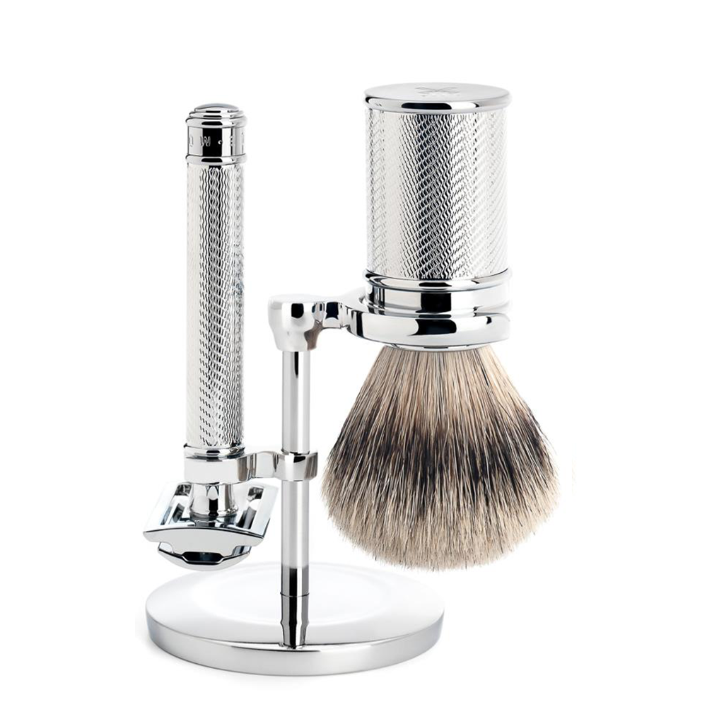 Mühle Set da barba Tradizionale – Safety Razor – Cromato