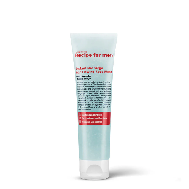 Recipe for Men Maschera viso Instant Recharge Age-Rewind