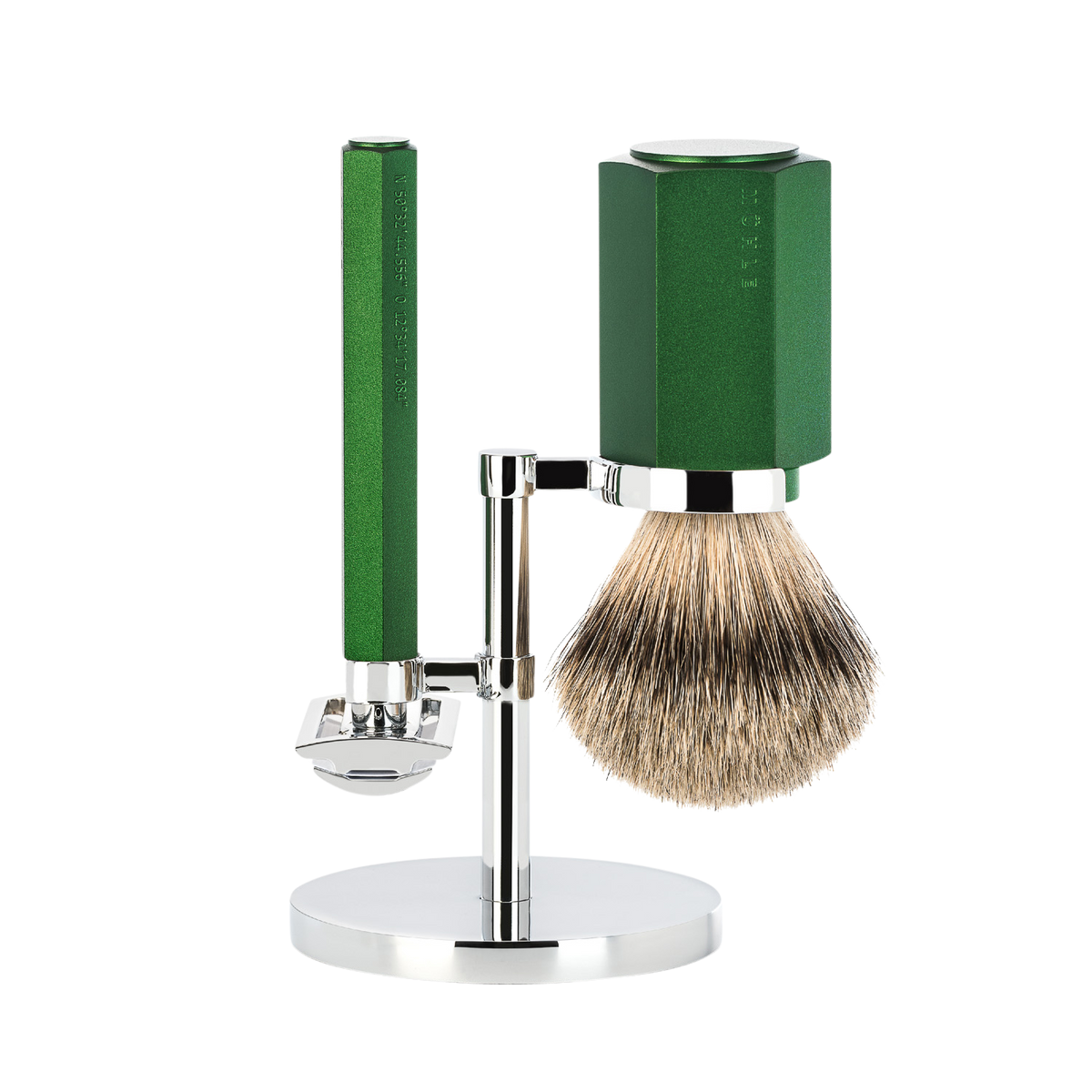 Set da barba Hexagon - Forest - Rasoio di sicurezza - Dashaar