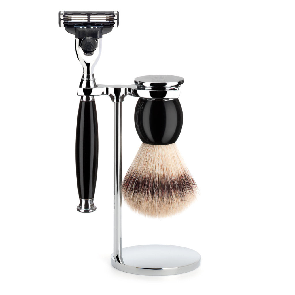 Set da barba 3 pezzi Sophist - Black Mach3