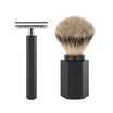 Set da barba Hexagon - Graphite - Saf.Razor - Dashaar