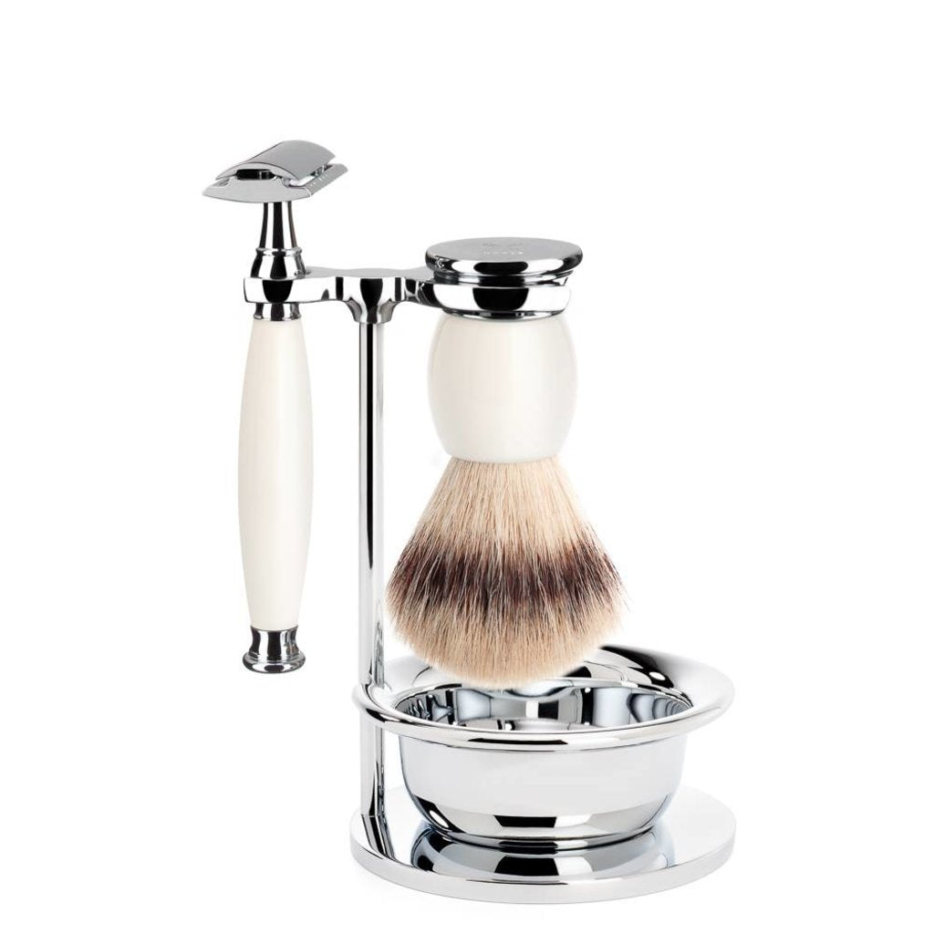 Set da barba Sophist 4 pezzi – Porcelain
