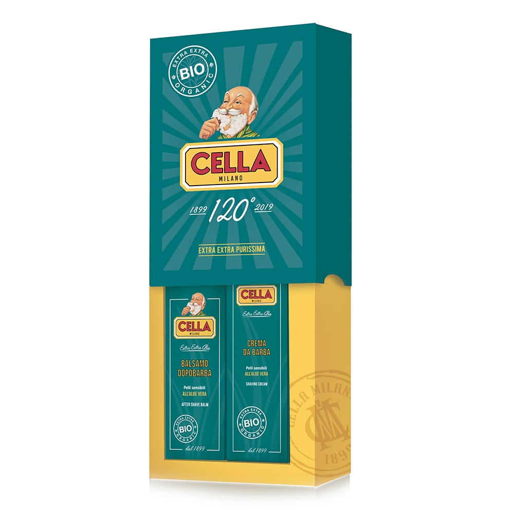 Cella Milano Set da Barba Biologico – Crema e Balsamo