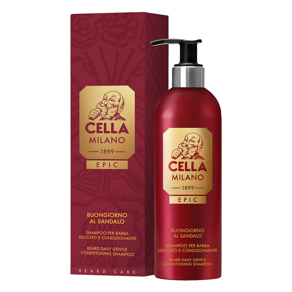 Cella Milano Epic Shampoo da Barba – Buongiorno al Sandalo