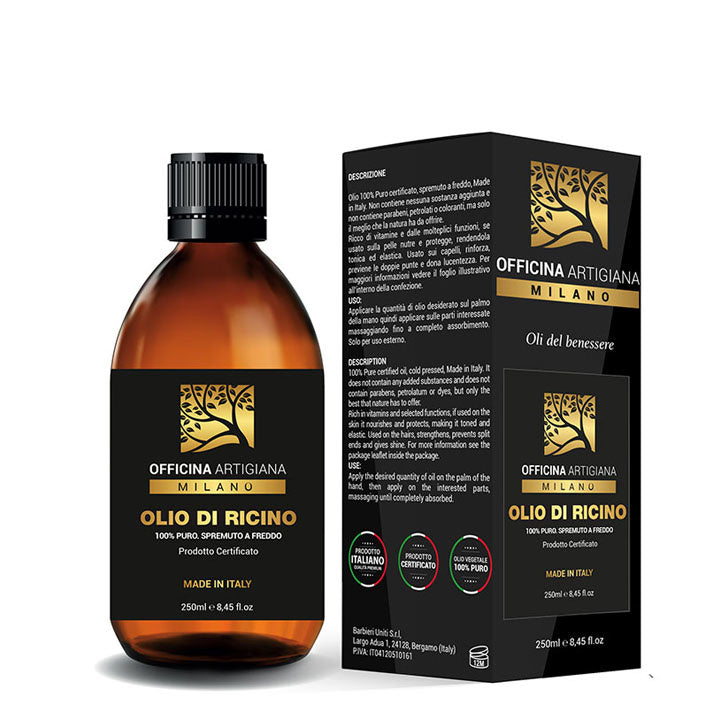 Officina Artigiana Milano Olio di Ricino 100% Puro Certificato