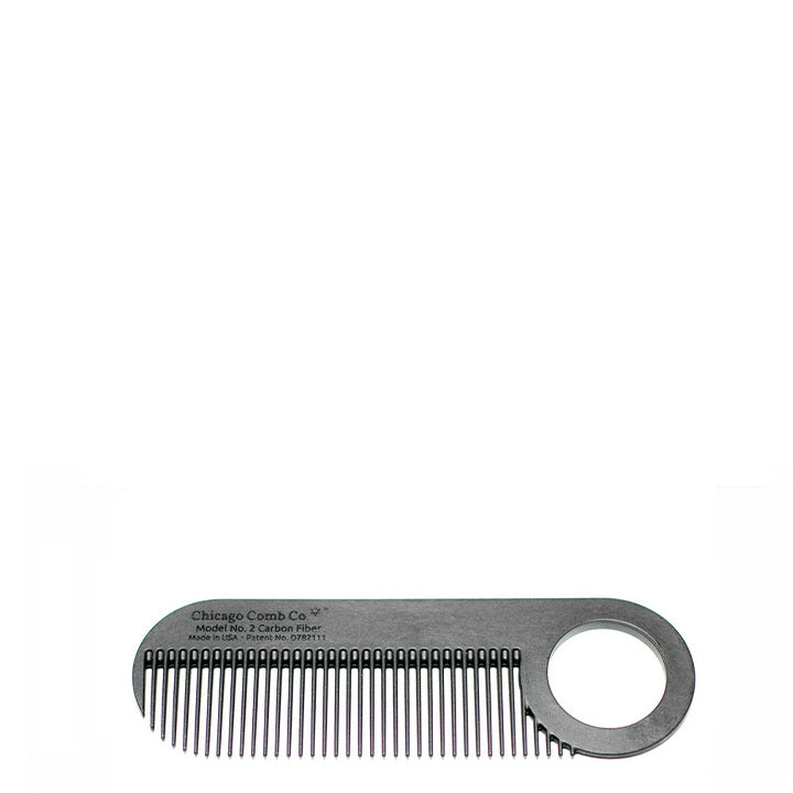 Chicago Comb Co. Pettine da barba Modello n. 2 – Carbon