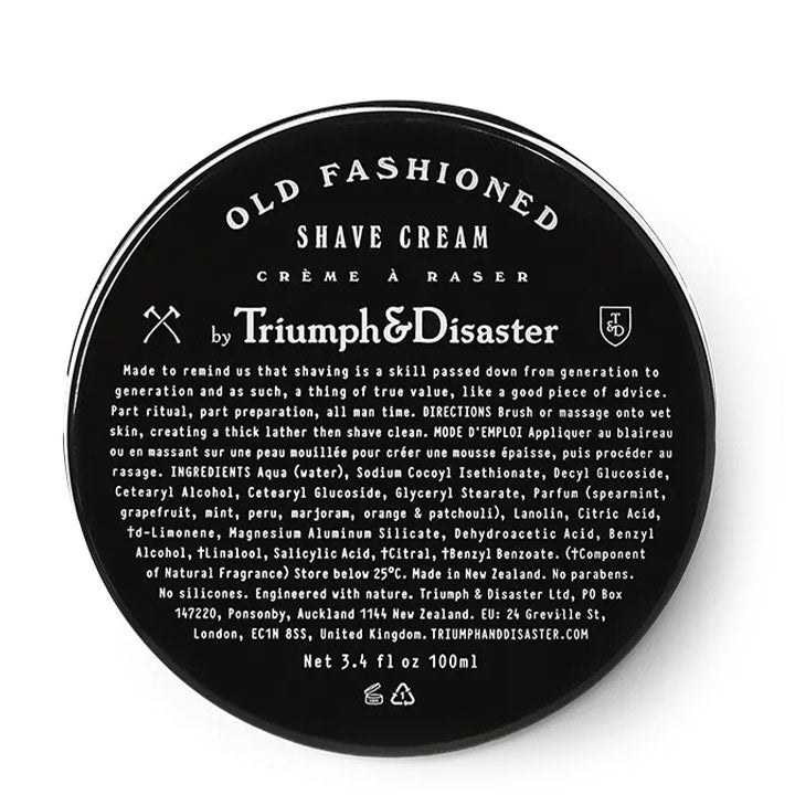 Triumph & Disaster Crema da barba classica – Vasetto