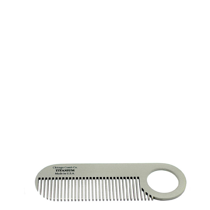 Chicago Comb Co. Pettine da barba Modello N. 2 – Titanio