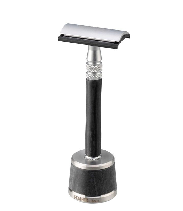 Feather Safety Razor WS-D2 + Supporto per rasoio
