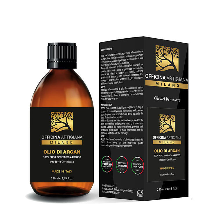 Officina Artigiana Milano 100% Olio di Argan Puro Certificato
