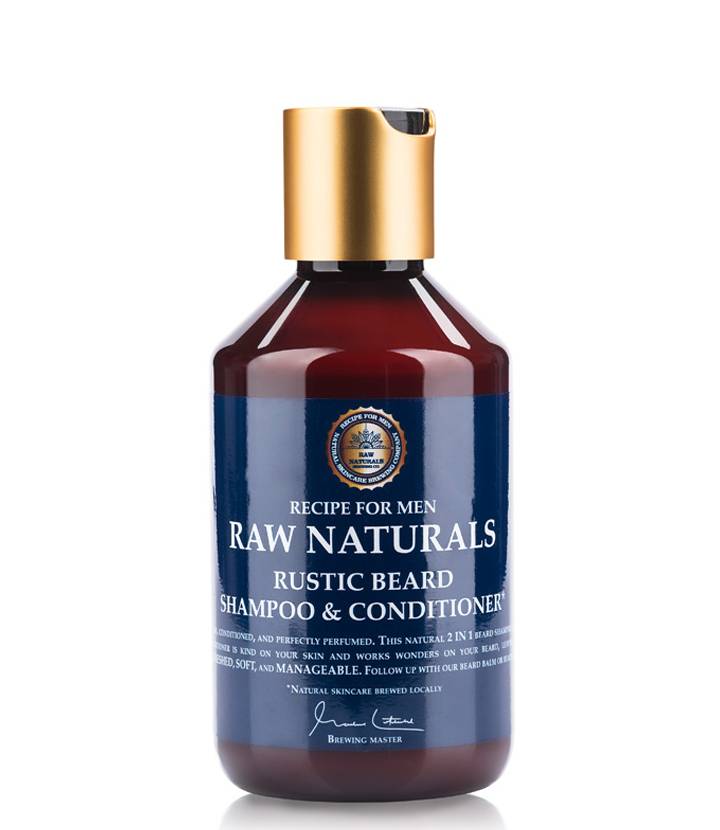 RAW Naturals Shampoo da barba & Balsamo Rustico