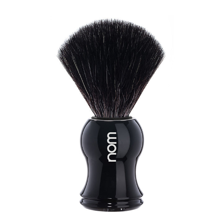 NOM Pennello da barba Gustav – Nero – Fibra Nera